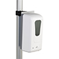 This Hand Sanitizer Dispenser with Pole Clamp Is Perfect for Trade Shows Hand sanitizer dispenser with pole clamp and 1000ml capacity