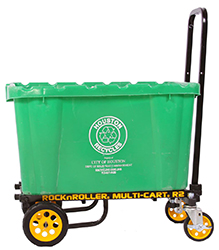 These industrial carts move large-scale equipment to and from the show! Industrial carts support up to 350 lbs. of trade show equipment