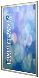 This 27 x 40 inexpensive silver picture holder is perfect for large-scale promotional ads inexpensive picture holders
