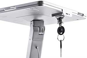 Secure and Protect Your iPad Air With Locking Floor Stand Enclosures iPad Air Floor Stand with Locking Steel Enclosure