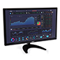 This 32 Inch Tilting Single Monitor Desktop Stand Is Constructed of Stainless Steel Black 32 inch tilting single monitor desktop stand