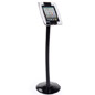 This floor stand for iPad has a rotating enclosure floor stand for iPad