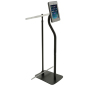 iPad Stand with Banner Hanger is Steel Steel iPad Stand with Banner Hanger