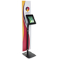 Custom Branded Tablet Security Kiosk for Trade Shows Aluminum Custom Branded Tablet Security Kiosk