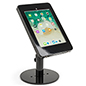 Countertop Locking iPad Pro Tablet Stand Secures Easily to Desks Countertop locking iPad Pro tablet stand with hidden home button