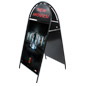 Metal A-Board Exhibits (2) 24" x 36" Posters and Custom Headers Metal A-Board Exhibits