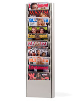 Magazine Display: with 10 Pockets magazine display