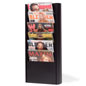 Wall Magazine Holder: with 6 Tiered Pockets wall magazine shelving