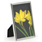 Silver Plated Picture Frame Is Made Of Steel with A Glass Lens Picture Frame
