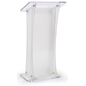 Freestanding Frosted Portable Lectern Floor Standing Frosted Portable Lectern