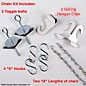 Chain & Hook Kit : 18" Chain w/ Hardware chain & hook kit