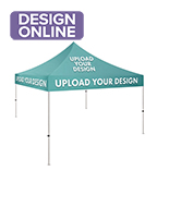 10 x 10 customized canopy for pop up tent with printing on all sides