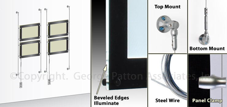 LED Illuminated Signs for Menus and Small Posters LED Illuminated Signs