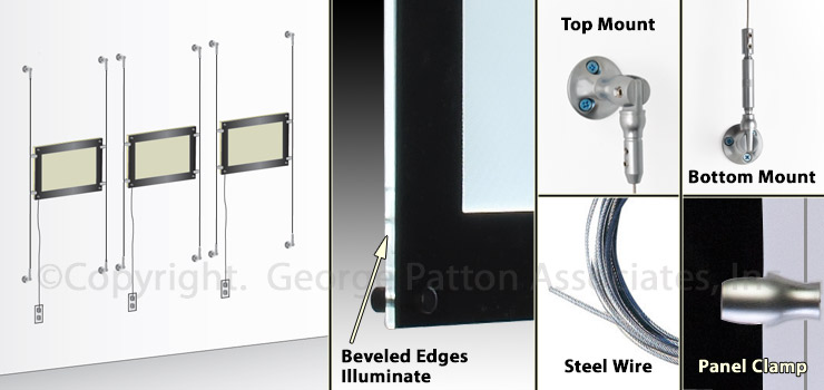 LED Illuminated Signs for Menus and Small Posters LED Illuminated Signs