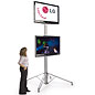 LED 80" TV Stands are 10' Tall & Include Travel Case! LCD 80" Television Displays
