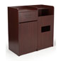 Hinged Door Food Court Trash Cans Food Court Trash Cans with Hinged Door