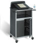 Media Lectern with An Adjustable Reading Surface media lectern