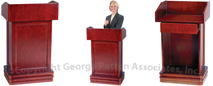 Lecterns Podiums with a Hardwood Cherry Finish lecterns podiums