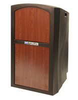 Cherry Rolling Weatherproof Podium 47" Tall Rolling Weatherproof Podium
