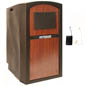 Deluxe Floor Lectern with Weatherproof Shell Cherry Deluxe Floor Lectern