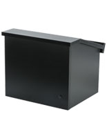 Collapsible Countertop Lectern has a Black Melamine Finish