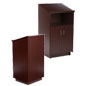 Locking Hostess Station Comes With Two Keys Locking Hostess Station Has a Locking Cabinet