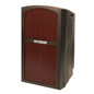 Rolling Outdoor Podium with 2 Built-In Speakers 47" Tall Rolling Outdoor Podium