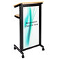 Custom Graphic Panel for LCTMOSV Series Podiums with Hole Cut Outs for Easy Surface Mounting Custom graphic panel for LCTMOSV series podiums with surface mount placement style