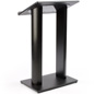 Black Podium: Lightweight and durable black lectern