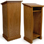 Solid Wood Traditional Lectern - Dark Finish solid wood