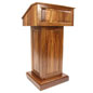 solid wood podium with walnut finish solid wood podium