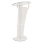 Circular Clear Acrylic Lectern has an Adjustable Reading Surface Circular Clear Acrylic Lectern