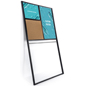 Black Custom Leaning Wall Merchandise Display Rack with Personalization Contemporary Custom Leaning Wall Merchandise Display Rack