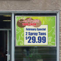 Window Lightbox for 36 x 48 Translucent Store Signage window lightbox