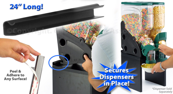 Locking Strips - 24" Long food bin locking strip