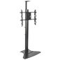 Heavy Duty TV Stand With Power Strip, Durable Heavy Duty TV Stand With Power Strip, Flat Base