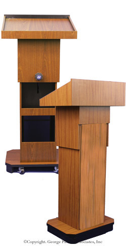 Adjustable Lectern: Medium Oak Finish adjustable lectern