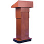 Mahogany Lectern: Adjustable Height adjustable height