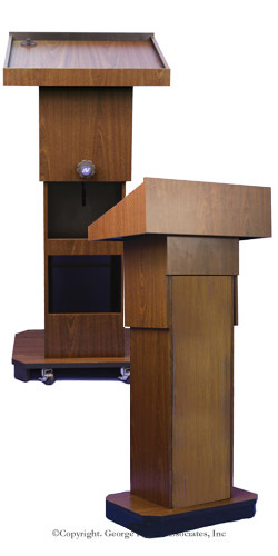 Walnut Lectern: Adjustable height adjustable height