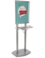 Poster Frame Charging Station with Adjustable Shelf