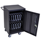 Lockable Charging Cart that Holds (30) Tablets Tablet Charging Cart with (32) Outlets