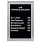 Letter Board: Enclosed Front Aluminum letterboard