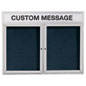 Enclosed Letter Boards: 48" x 36" w/ header enclosed letter boards
