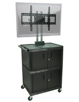 With LCD TV Mount for Professional Settings Audio Visual Cart with LCD TV Mount