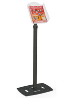 Black Magazine Holder Rack for Catalogs Black Magazine Holder Rack for 8.5" x 11" Literature