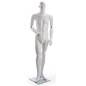 Poseable Male Mannequin with Glossy White Finish Poseable Male Mannequin