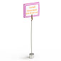 Sign Holder: With Weighted Round Base memo holder