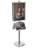 22x28 Metal Poster Literature Stand, Quick Changing Graphics