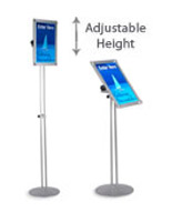 Menu Holder: 17" x 11" with Aluminum Stand menu holder