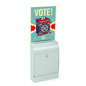 Silver Wall Mount Document Box Silver Wall Mount Document Box with Lockable Door
